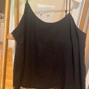 Women’s black tank top